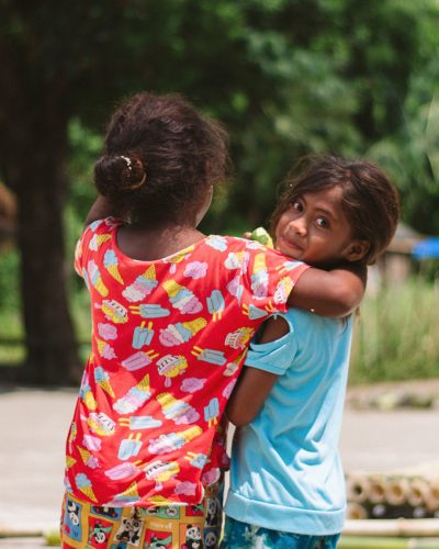Children at a Project Blue PH education program in a coastal community